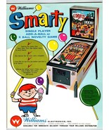 Smarty Pinball Flyer Original Vintage Retro Game Electro-Mechanical 1968 - £56.82 GBP
