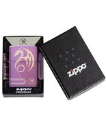 Anne Stokes Laser 360 Dragon Design, High Polish Purple Zippo Lighter - $60.15 CAD