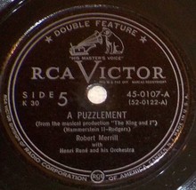 Robert Merrill / Dinah Shore 78 A Puzzlement / Getting To Know You SH2E - £5.44 GBP