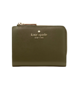 New Kate Spade Madison Small L Zip Wallet Saffiano Leather Seaweed - $60.36