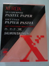 Xerox Multipurpose Colored Paper, 8 1/2" x 11", 20 Lb., Salmon, 500 Sheets - $20.00
