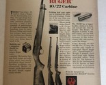 Ruger 10/22 Carbine Rifle Vintage Print Ad Advertisement  pa16 - $8.90