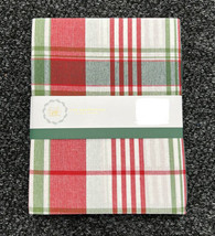 Farmhouse Rachel Ashwell Christmas Red Green Tablecloth Plaid 60”x 118” Oblong - £35.96 GBP