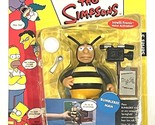 Playmates Simpsons Series 5 BUMBLEBEE MAN World of Springfield ~ 2001 Bu... - £12.47 GBP
