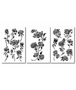 14&quot; Rose Painting Stencils Wall Model Craft Decorating Roses Airbrush Fl... - $9.70