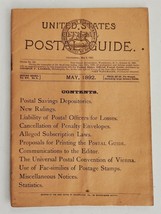 may 1892 antique USPS POSTAL GUIDE rulings cancel penalty faux postage s... - £32.91 GBP