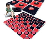 Games - 2-In-1 Vintage Giant Checkers &amp; Tic Tac Toe Game With Mat ( 4Ft ... - £58.20 GBP