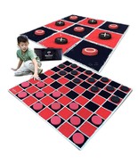 Games - 2-In-1 Vintage Giant Checkers &amp; Tic Tac Toe Game With Mat ( 4Ft ... - £59.07 GBP