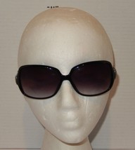 Foster Grant Women’s Black Oversized Sunglasses Gradient Smoke Lens UV F... - $14.80