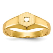 14K Gold Childs .02Ct. Diamond Ring Jewelry Mounting Size - £122.04 GBP