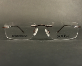 Broadmoor Eyeglasses Frames GOLF Club 1455 BROWN Rectangular Rimless 50-17-140 - £37.20 GBP