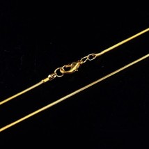 Snake Chain 18k Gold Plated Jewelry Making Supplies 18&quot; - $5.92