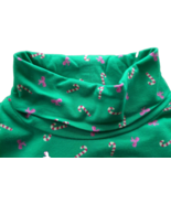 Vintage Ugly Christmas Sweater TURTLE NECK Green CANDY CANES n BOWS GIRL... - $11.95