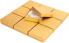 Prestige and Fancy Jewelry Gift Boxes, 24 Pack, 3.5 X 3.5 X 1 Inch - Cotton Fill - £20.33 GBP