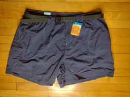 Columbia Sandy River Cargo Shorts Womens Plus SIZE 3X Blue Belted 30 UPF NWT - £19.97 GBP