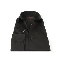 Men Dress Shirts AXXESS Turkey 100% Soft Egyptian Cotton 224-07 Solid Black image 5