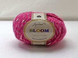 Jojoland Bloom Wool/Cotton Yarn-Plied Texture-Cotton Slubs - 1 Skein Pink #JR24 - £6.79 GBP