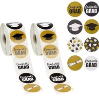 MUSCARE Graduation Theme Stickers Graduation Caps Party Favor Labels - $4.90