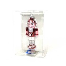 Oklahoma Sooners NCAA College Christmas Rare Gift Glass Nutcracker Ornament New - £13.49 GBP