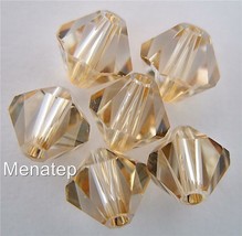 6 5mm Swarovski 5301 Bicones-Crystal Golden Shadow(Please read item description) - £0.84 GBP