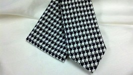 POCKET SQUARE HOUNDSTOOTH Black and White or Red and white,  or navy blu... - $11.50