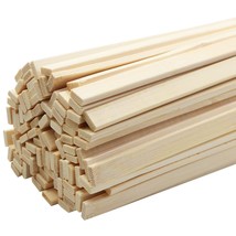 100Pcs 15.7X0.35 Inch Strong Natural Bamboo Sticks, Wooden Craft Sticks, Extra L - £18.95 GBP