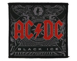 AC/DC Black Ice 2008 - Woven Sew On Patch Official Merchandise - Angus Young - £3.96 GBP