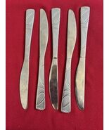 (5) Cambridge Sasha Sand Dinner Knives - $289.83 MXN
