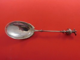 Art Silver c. 1860-1883 by Unknown Sterling Silver Berry Spoon 3D Bird on Dome - £381.47 GBP