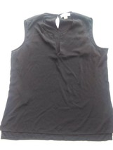 Calvin Klein Women Black Sleeveless Pullover Blouse Size Small EUC - £9.57 GBP