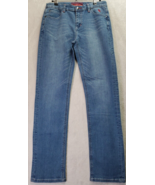 Ferrani Jeans Boys 16 Blue Denim Cotton Stretch Light Wash Pockets Strai... - $29.30