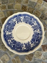 Vintage Villeroy &amp; Boch 1748 Blue Porcelain Burgenland Saucer 6-3/4&quot; W G... - £1.46 GBP