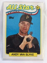 1989 Topps Andy Van Slyke Pittsburgh Pirates All Star No. 392 - £1.14 GBP
