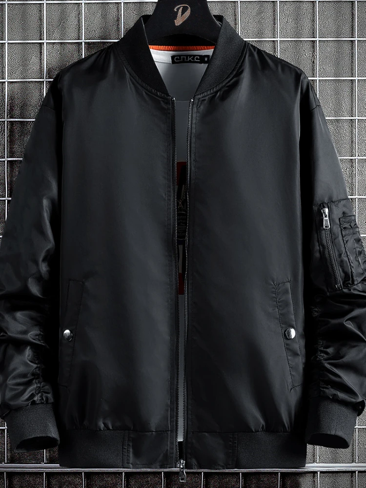 Plus Size 8xl Men&#39;s  New Jackets Spring Fashion Bomber Pilot Jacket Windbreaker  - £224.02 GBP