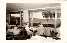 Grand Marais Minnesota MN East Bay Hotel Interior Dining Room RPPC Postcard W3 - £15.65 GBP