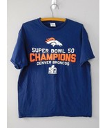 Denver Broncos Super Bowl 50 Champions Graphic T-shirt Unisex Size L - £8.18 GBP