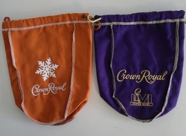 1-Crown Royal Salted Caramel Snowflake+ 1- Super Bowl LVI Limited Edition 9&quot; Bag - £4.69 GBP