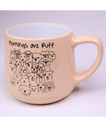 Dog Lover MUG Mornings Are Ruff Dog Faces Large 12 oz Puppy Coffee Mug T... - $9.74