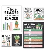 Cactus Reading Motivational Posters | Set of 6 | Motivational Posters - $19.99