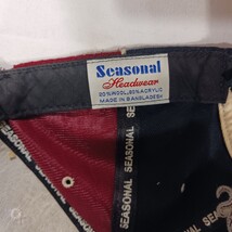 Seasonal Headwear SF San Francisco 49ers Back Fitted Red/Black Baseball Cap Hat image 8