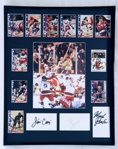 1980 Miracle on Ice USA Hockey Team Signed Framed 16x20 Photo Display M Eruzione - £473.33 GBP