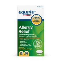 Equate All-Day Allergy Tablets, 10 mg, 90 Count - Allergy Fever..+ - £31.64 GBP