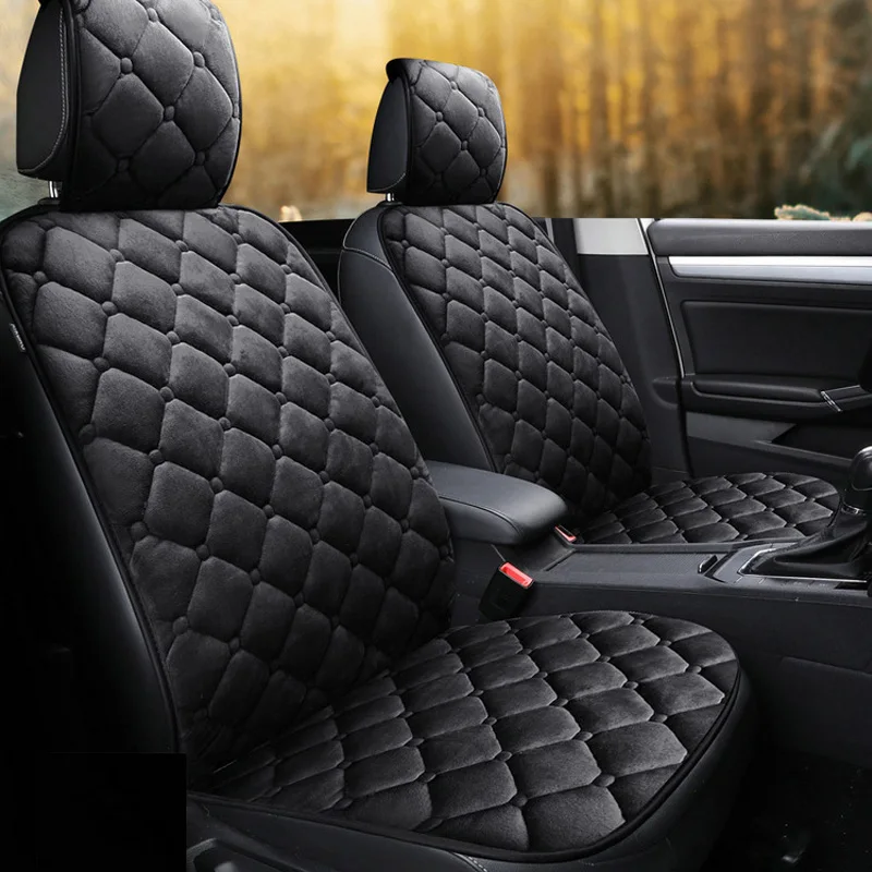 Flocking Cloth Not Moves Car Seat Cushions Non Slide Cushion Universal Keep Warm - $31.28