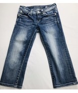 Miss Me Girls Size 14 Capris Jeans Pants Denim Brand Rhinestones JK1039P - £16.76 GBP