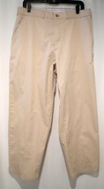 Orvis Tan Khaki Cotton Blend Flat Front Casual Pants - Men&#39;s 36 - £14.97 GBP