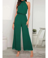2025 Spring and Summer New Women&#39;s green Casual Solid Color Hanging  Sle... - $19.99