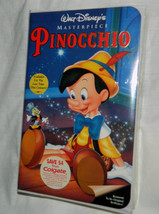 NEW Walt-Disneys Classic: Pinocchio (VHS, 1993) Factory Sealed &amp; Clam Shell Case - £16.41 GBP