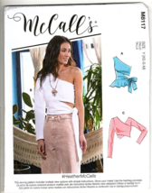 McCall&#39;s M8117 Misses XS to M Crossover Tops Uncut Sewing Pattern New - £10.91 GBP