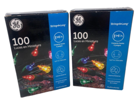 GE 100 Miniature Lights String A Long Light Multicolor Indoor/Outdoor 2 ... - £17.35 GBP