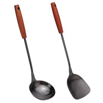 Spatula &amp; Ladle Wok Tool Set, 14.2-15 Inches Wok Utensils, Stainless Ste... - $38.99